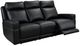 Leather Italia™ Royce Valley Black Power Reclining Sofa-0