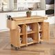 homestyles® General Line Brown Kitchen Cart-3