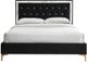 ACME Furniture Rowan Black Queen Upholstered Panel Bed-2