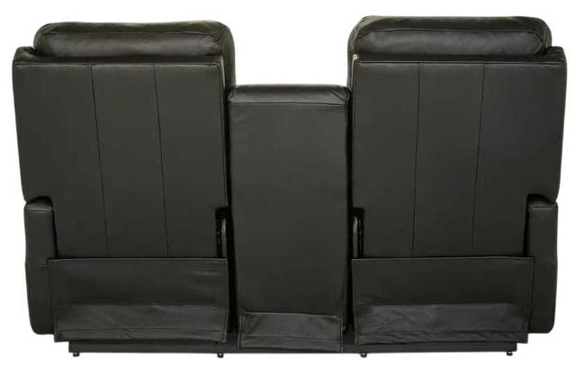La-Z-Boy® Finley Onyx Leather Power Wall Reclining Loveseat with Console, Headrest, and Lumbar-4