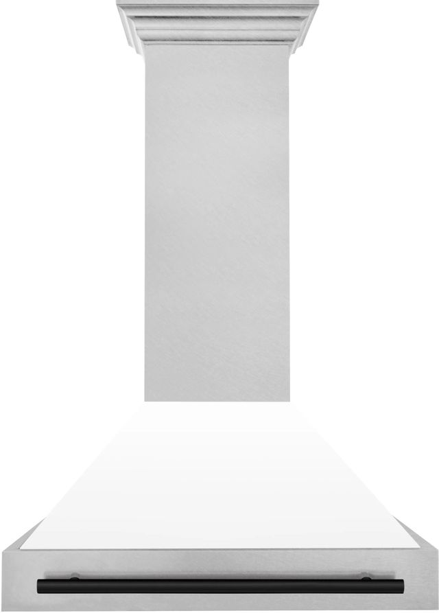 ZLINE Autograph Edition 36" White Matte Wall Mounted Range Hood-1