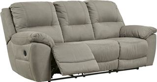 Signature Design by Ashley® Next-Gen Gaucho Putty Manual Reclining Sofa