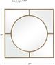 Uttermost® Stanford Brushed Gold Square Mirror-3