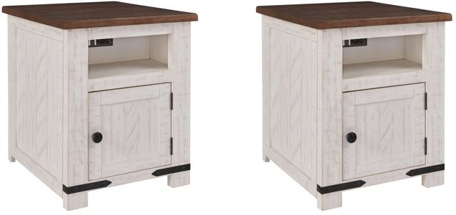 Signature Design by Ashley® Wystfield 2 Piece Brown/White Living Room Table Set-0