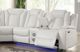 New Classic® Home Furnishings Orion Left Arm Facing White Sofa with Dual Recliner-1