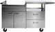 LYNX® Napoli 30" Stainless Steel Liquid Propane Outdoor Oven on Mobile Kitchen Cart-2