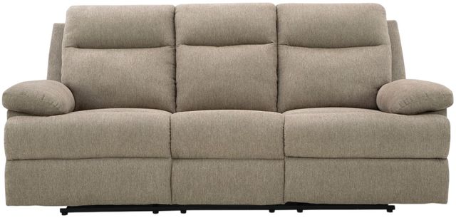 Signature Design by Ashley® Tarrant Mocha Manual Reclining Sofa with Drop Down Table-1