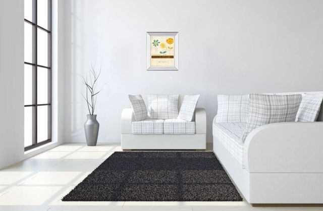 Classy Art Laugh in Flowers by Mollie B Mirror Mirror Framed Wall Art-2