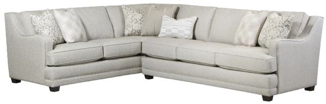 Fusion Furniture Missionary Raffia 2-Piece Gray L-Shape Sectional-0