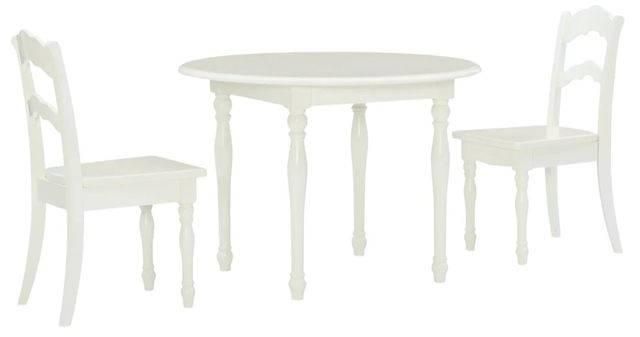 Powell® Lacey Kids 3-Piece Vanilla Dining Set-0