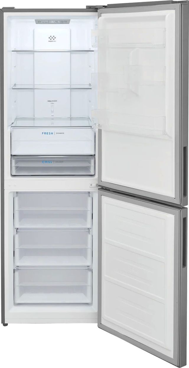 Frigidaire® 11.5 Cu. Ft. Brushed Steel Counter Depth Bottom Freezer Refrigerator-3