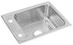 Elkay Lustertone® Classic Lustrous Satin Stainless Steel 22" x 17" x 8" 2-Hole Single Bowl Drop-in Classroom Sink-0