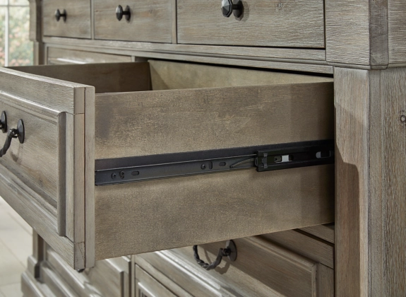 Signature Design by Ashley® Moreshire Bisque Dresser and Mirror Set-2