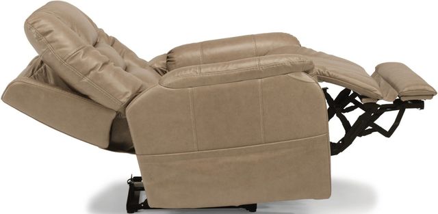Flexsteel® Theo Light Brown Power Recliner with Power Headrest and Lumbar-2