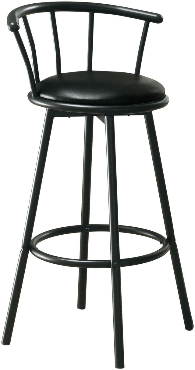 Monarch Specialties Inc. 2 Piece Black Bar Stools-1