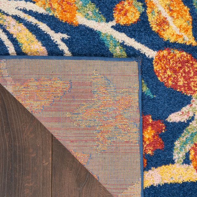 Nourison Home™ Allur Navy Multicolor 5'x7' Style 7 Area Rug-2