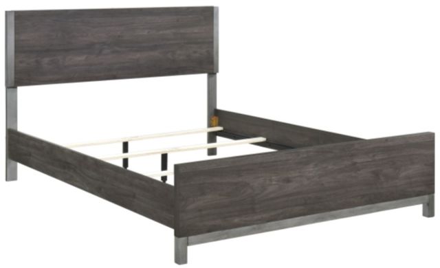 Homelegance® Zephyr Antique Silver/Brownish Gray California King Panel Bed-2