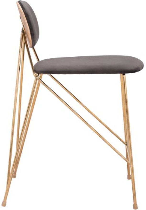 Zuo® Modern Georges Gold/Gray Counter Stool-1