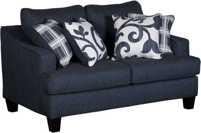 Fusion Furniture Truth or Dare Navy Loveseat-0