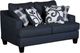 Fusion Furniture Truth or Dare Navy Loveseat-0