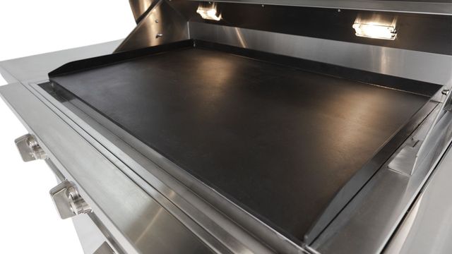 Induction Hardware 36" Stainless Steel Outdoor Built-In Induction Griddle with Cart-3