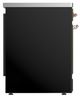 Ilve® Majestic III 30" Glossy Black Pro Style Induction Range with Solid Door and Copper Trim-3