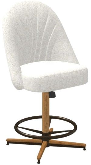 Chromcraft Customizable Landry Swivel Tilt Counter Height Dining Stool-4