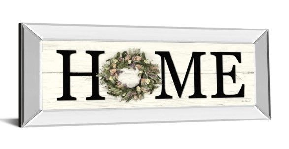 Classy Art Summer Home by Lori Deiter Mirrored Frame Wall Art-1