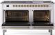 Ilve® Nostalgie II Series 60" Custom RAL Color Pro Style Dual Fuel Range-2