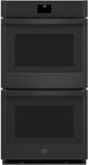 GE® 27" Black Double Electric Wall Oven-0