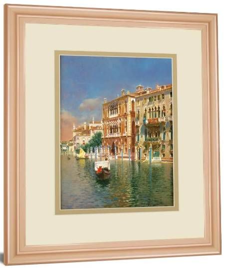 Classy Art The Grand Canal, Venice by Rubens Santora Wall Art-1
