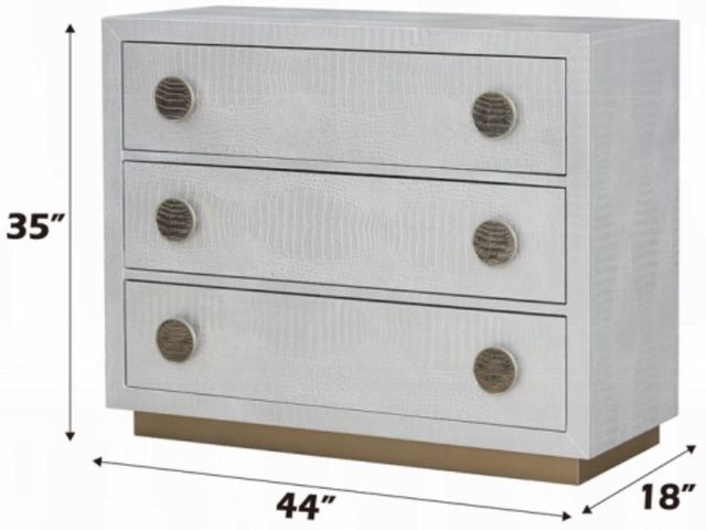 ACME Furniture Anpu Silver Faux Console Cabinet-2