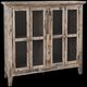 Jofran Inc. Rustic Shores Gray Wash 4-Door Accent Cabinet-0