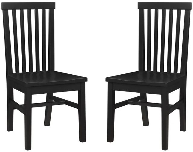 Linon Tory 2-Piece Black Dining Chair Set-0