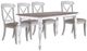 Liberty Furniture Ocean Isle 5-Piece Antique White/Weathered Pine Dining Table Set-0