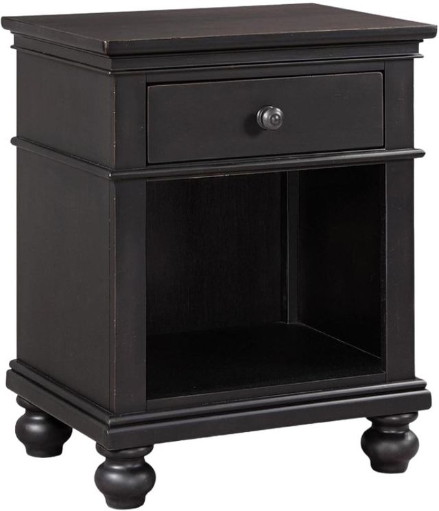 aspenhome® Oxford Black 1-Drawer Nightstand-0