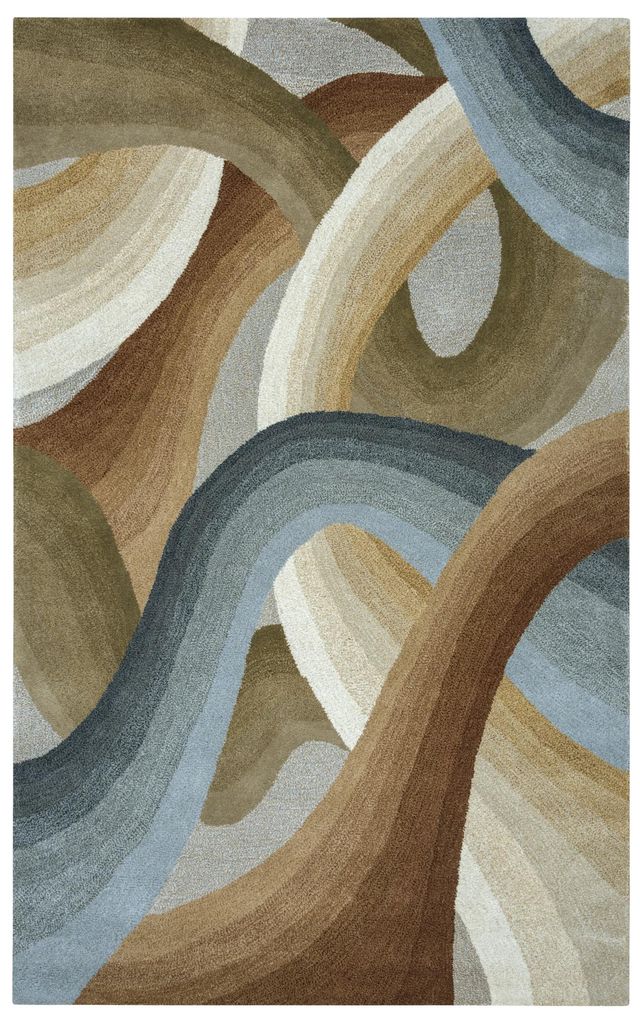 Rizzy Home Colours Tan/Ivory/Brown 2'6" x 8' Runner Rug-0