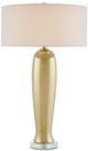 Currey & Company Parable Light Gray/Gold Table Lamp-0