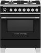 Fisher & Paykel 30" Black Pro Style Dual Fuel Range-0