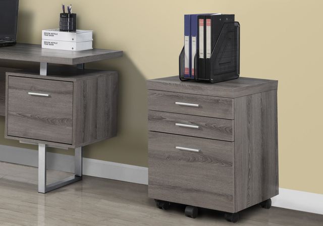 Monarch Specialties Inc. Dark Taupe Filing Cabinet-2