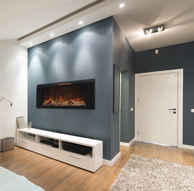 ClassicFlame® Helen Black 48" Wall Mounted Electric Fireplace-2