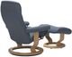 Stressless® by Ekornes® Customizable Opal Medium Classic Base Recliner with Ottoman-3