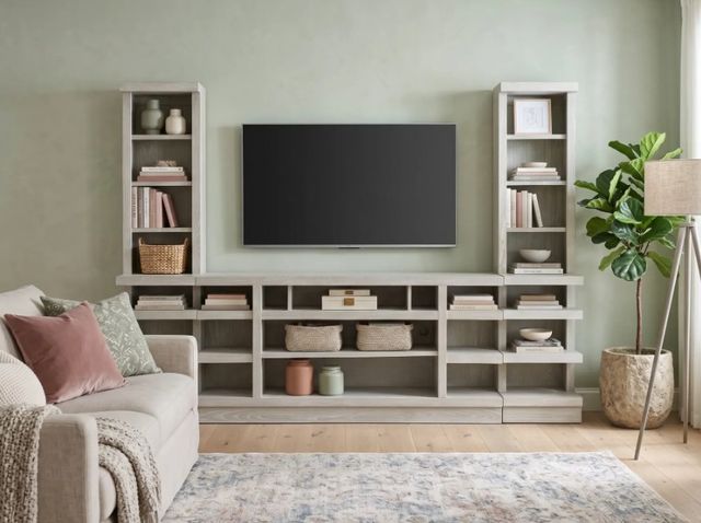 Sunny Designs™ Jamie Light Gray Pier Cabinet-1