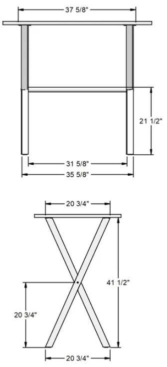 Amisco Customizable Alex Bar Height Dining Table-2