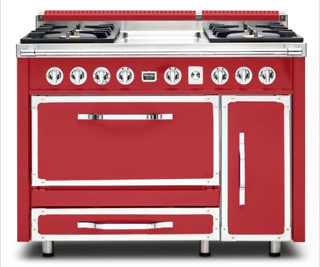 Viking® Tuscany 48" San Marazano Red Dual Fuel Pro-Style Dual Fuel Natural Gas Range-0