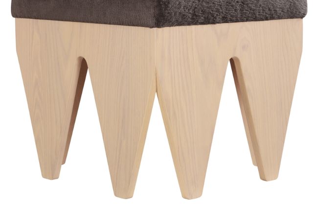 Meridian Furniture Altair Brown/Natural Upholstered Bench-3