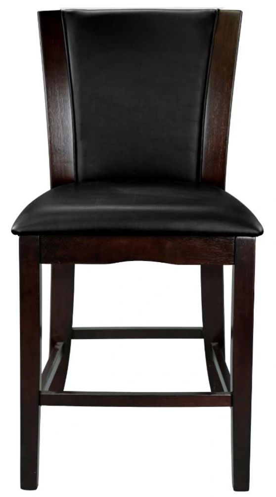 Homelegance® Daisy Dark Brown/Espresso Counter Height Chair-2