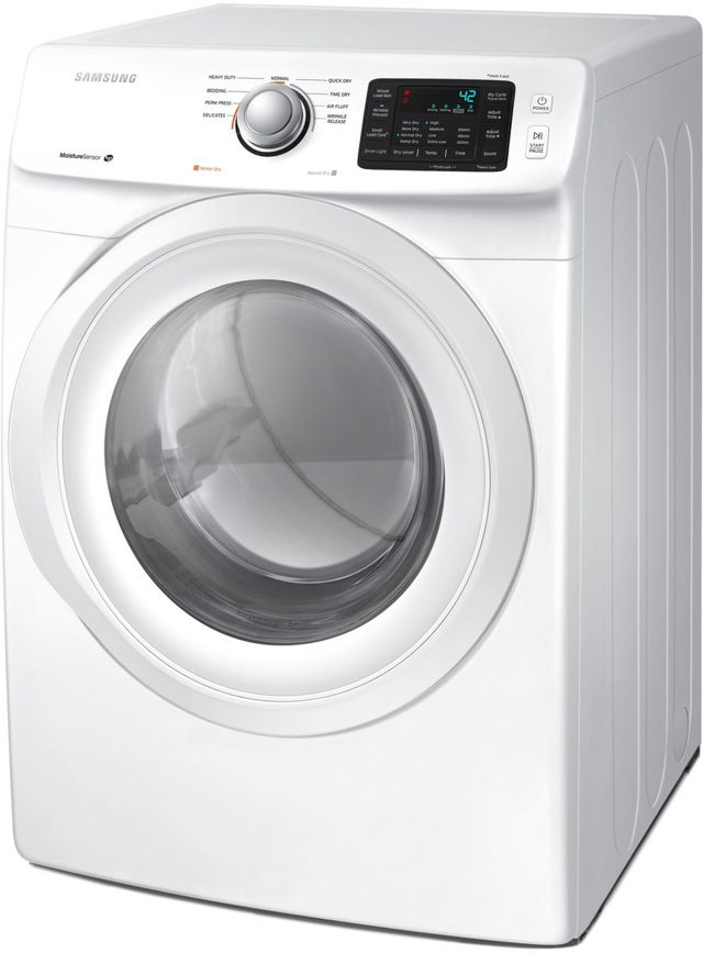 Samsung 7.5 Cu. Ft. White Front Load Gas Dryer-3