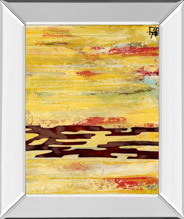 Classy Art Tire Mark Il by Natalie Avondet Mirror Framed Wall Art-0