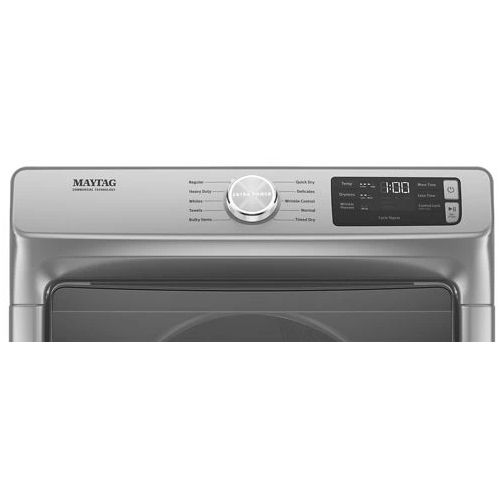 Maytag® 7.3 Cu. Ft. Metallic Slate Front Load Electric Dryer-2